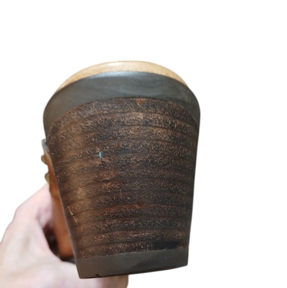 ARIAT Western Mules Distressed Studded Leather Bootie Size 7 - Picture 12 of 15